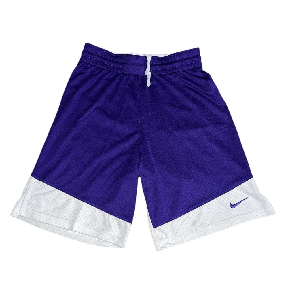 Nike Dri-Fit Shorts Youth Boys Large L Purple White